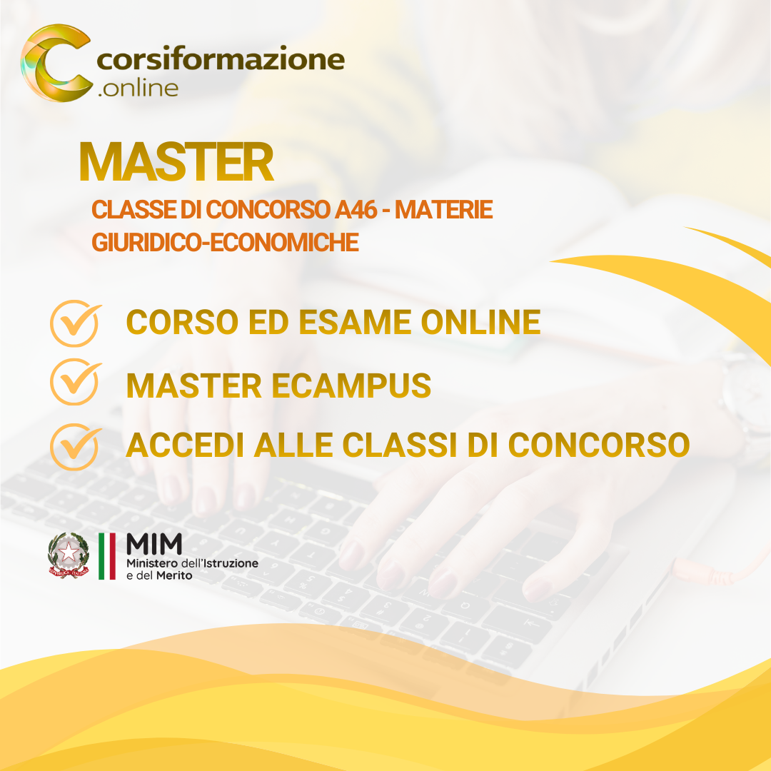 Master Classe di Concorso A46 - Materie Giuridico Economiche