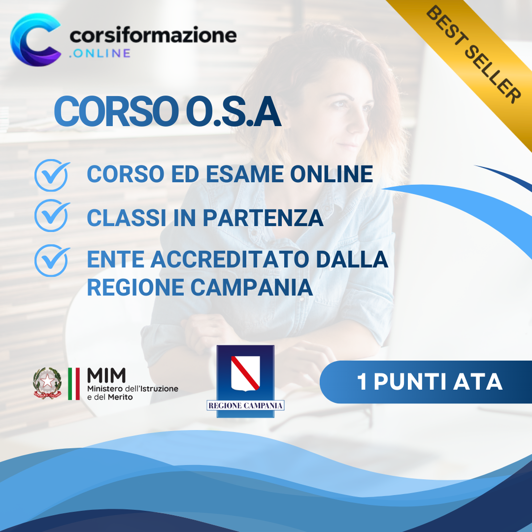 Corso OSA Operatore Socio Assistenziale Online Riconosciuto MIM