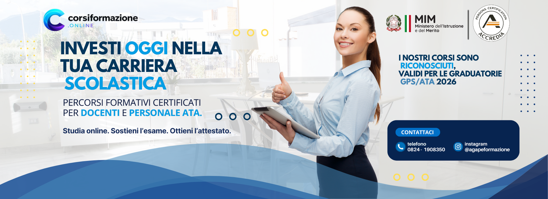 Studente al computer