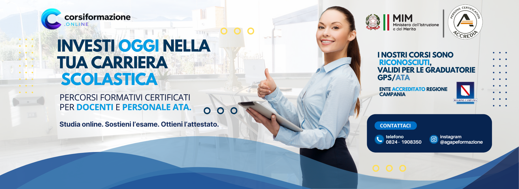 Studente al computer