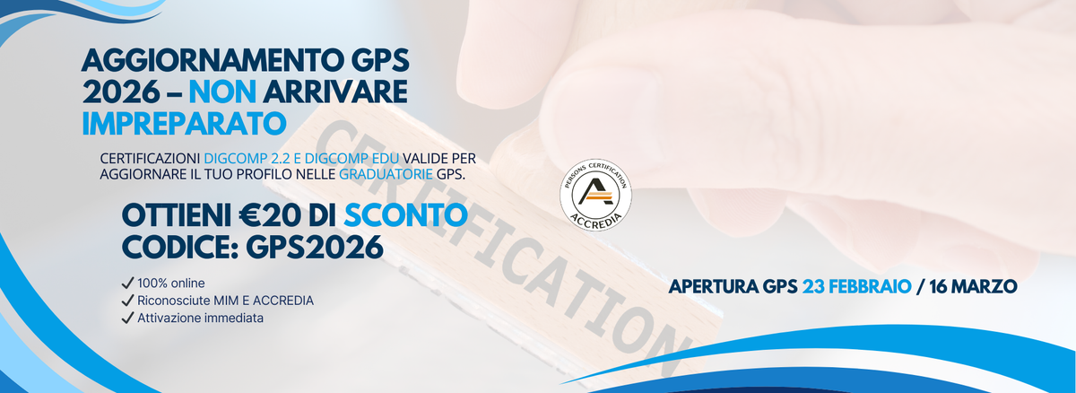 Aggiornamento GPS 2026